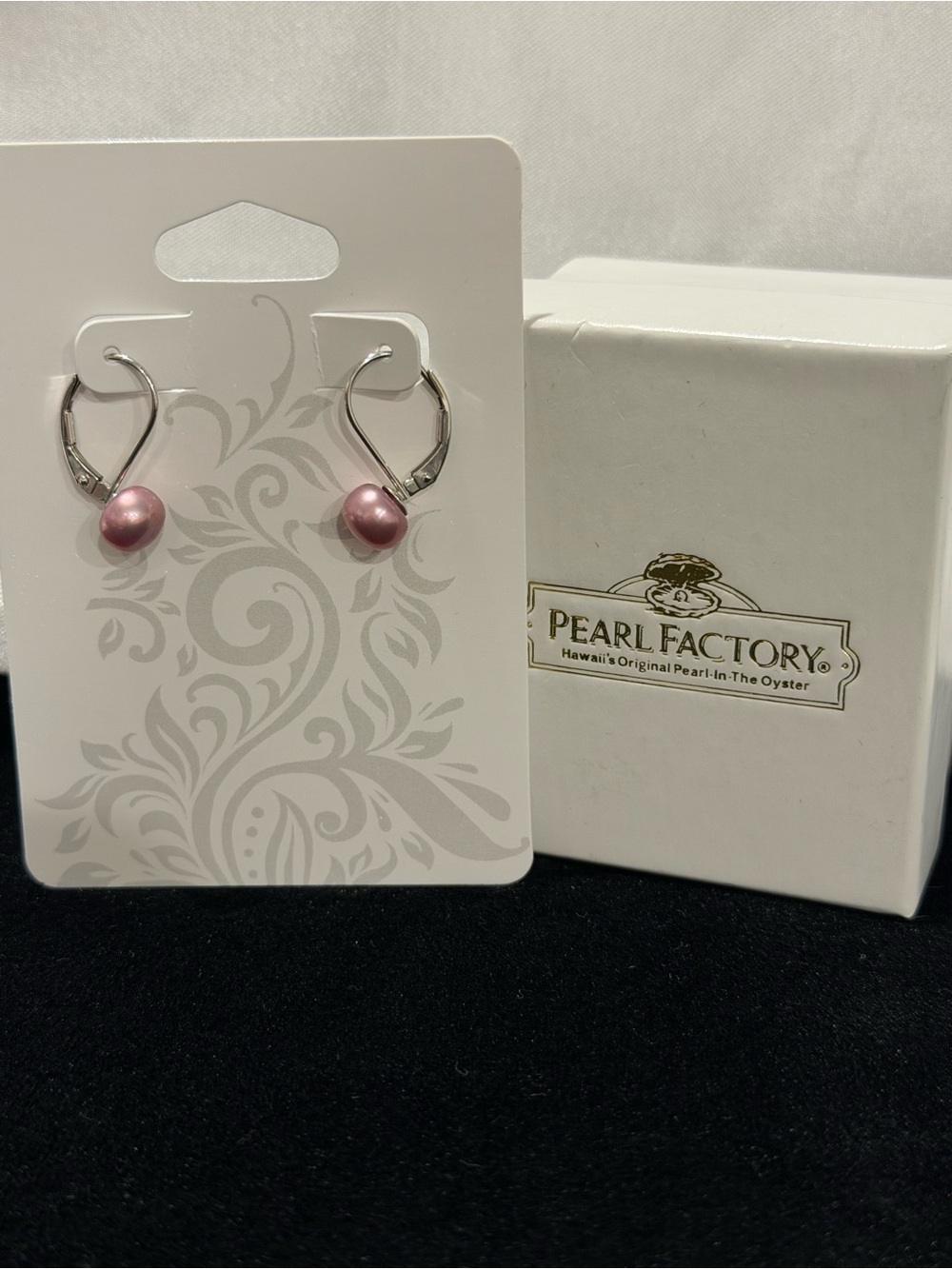 Pink Pearl Drop Earrings